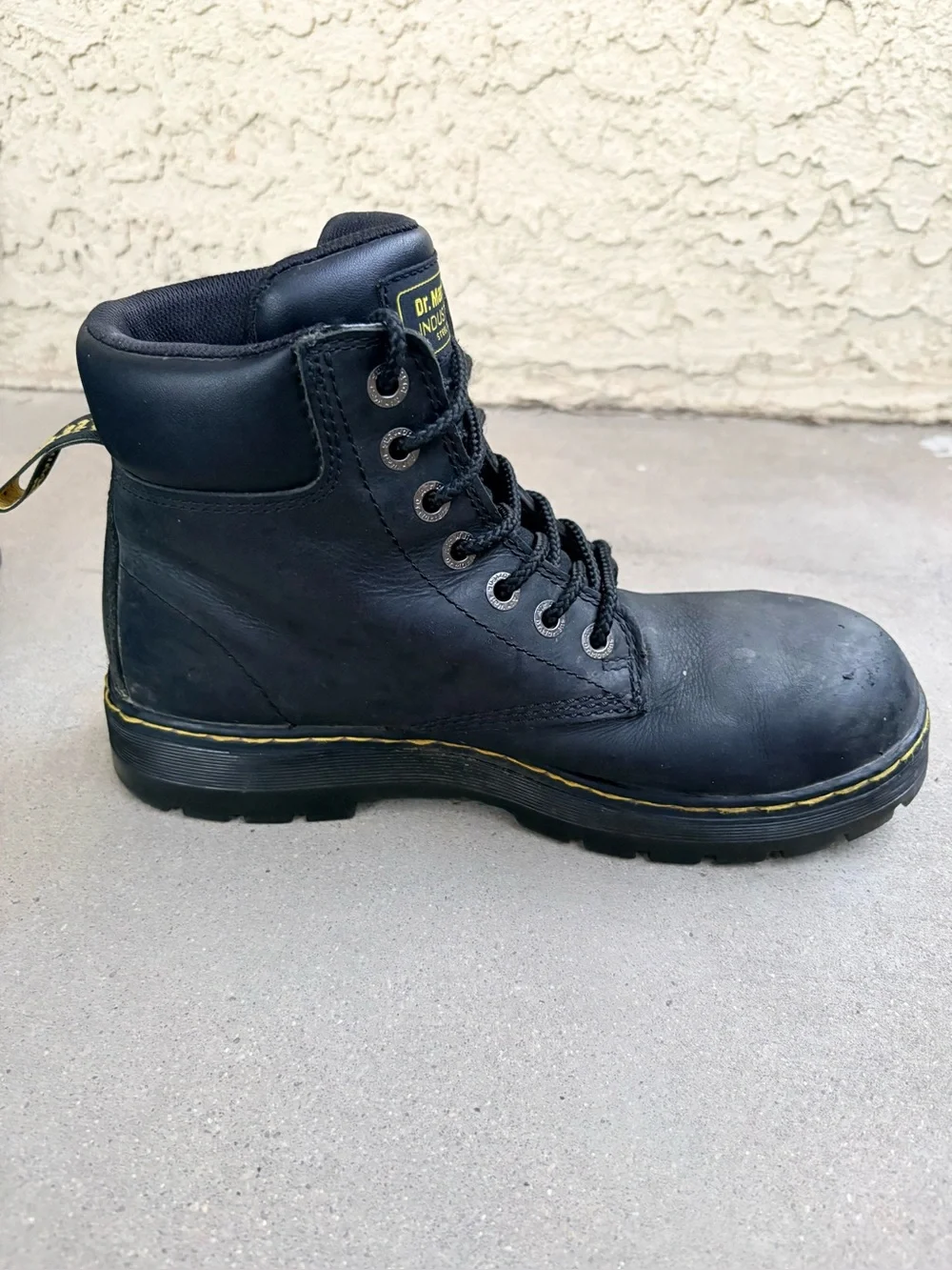 Dr. Martens Winch Men’s 11 Steel Toe Waterproof Leather Work Safety Boots Black